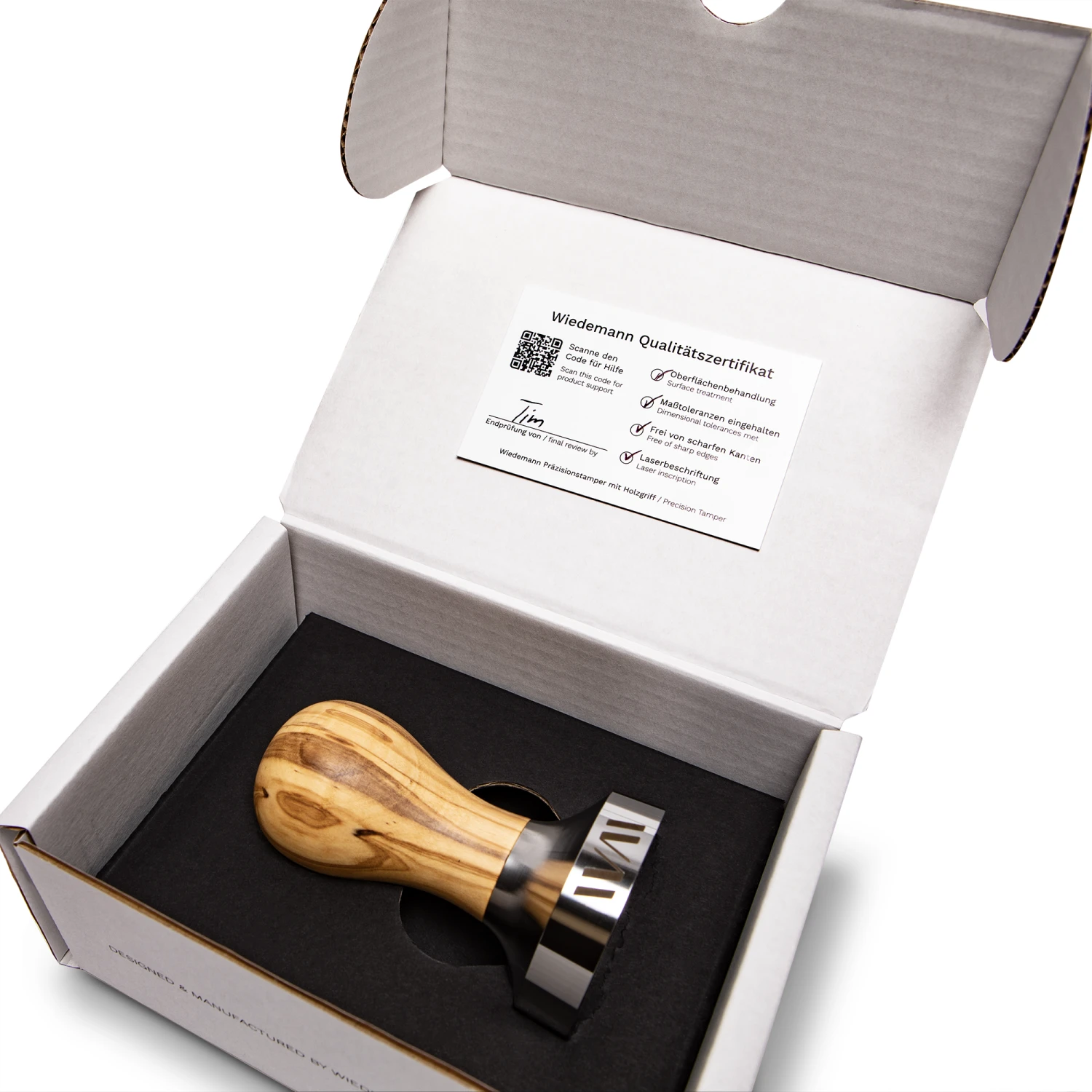 Wiedemann Olive Wood Precision 58.5mm Tamper 6 Wiedemann Olive Wood Precision 58.5mm Tamper - Image 4