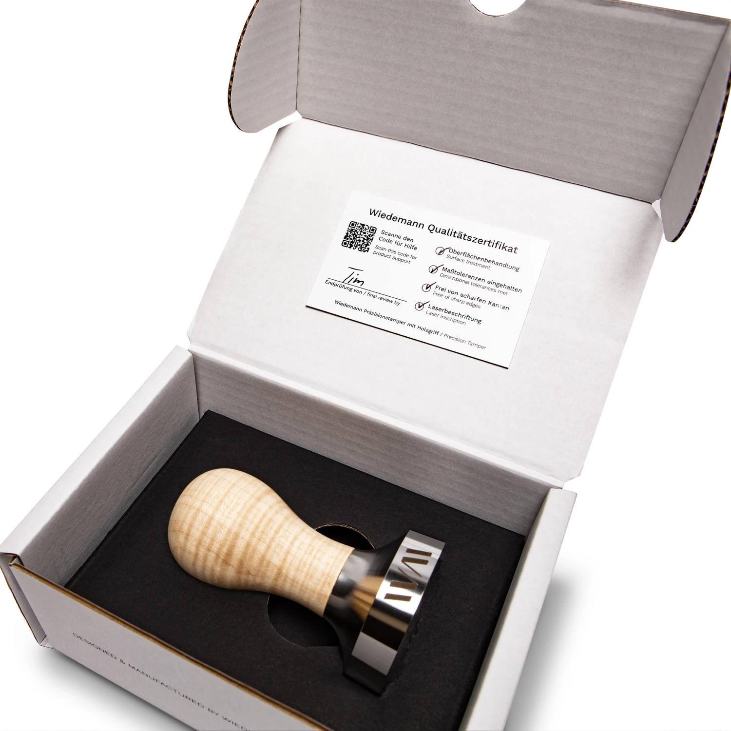 Wiedemann Tiger Maple Precision 58.5mm Tamper 6 Wiedemann Tiger Maple Precision 58.5mm Tamper - Image 4