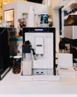 Refurbished DeLonghi Eletta Cappuccino In White ECAM44660W 16 Refurbished DeLonghi Eletta Cappuccino In White ECAM44660W -Coffee Supplies Store delonghi social lifestyle eletta white coffee n clothes event all rights jan 2099