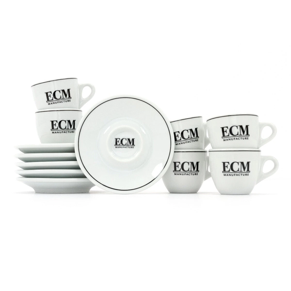 Set Of 6 ECM Cappuccino Cups And Saucers 3 Set Of 6 ECM Cappuccino Cups And Saucers