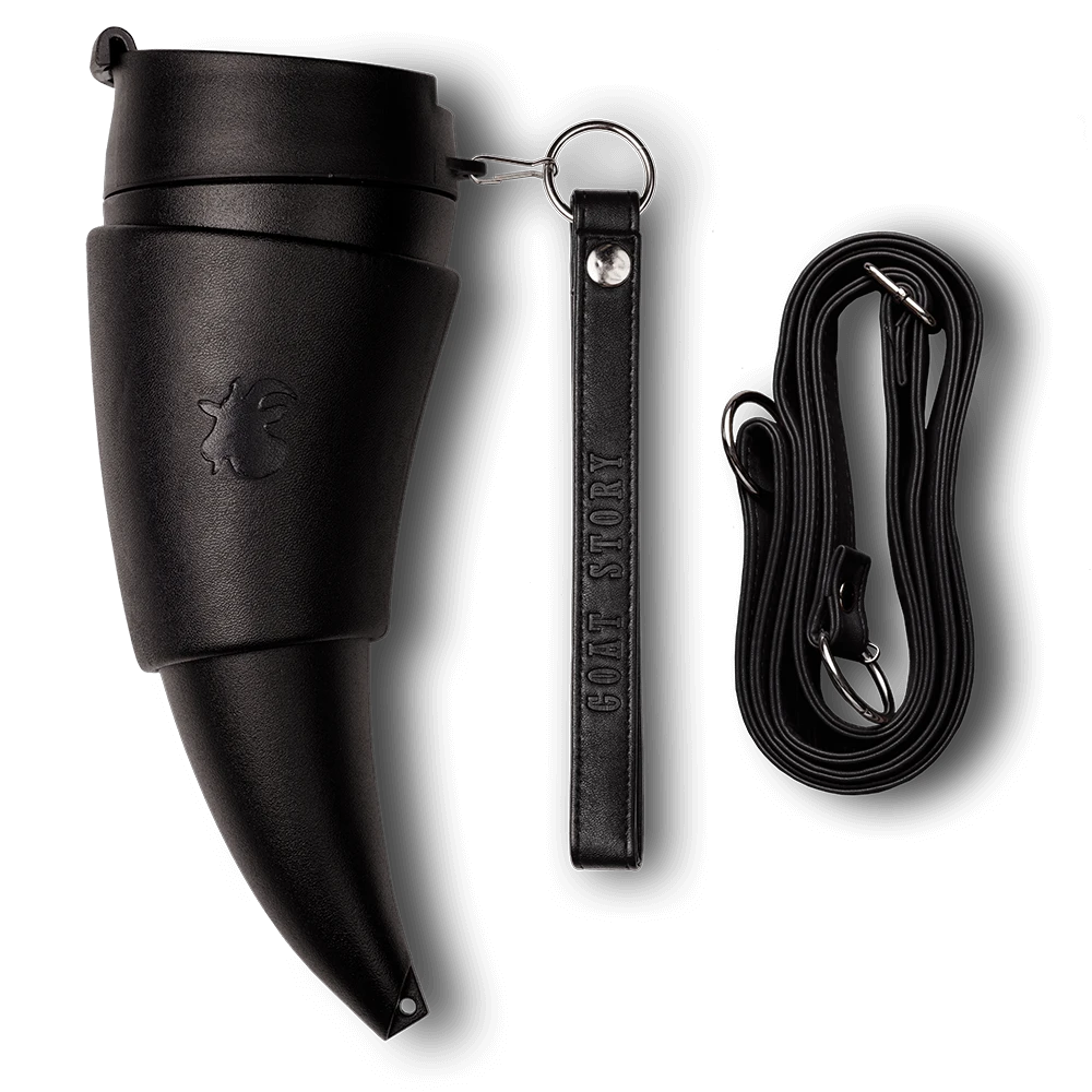 Goat Story Black Leather Goat Mug 16oz 4 Goat Story Black Leather Goat Mug 16oz - Image 2