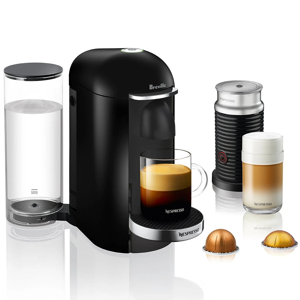 Nespresso VertuoPlus Deluxe And Aeroccino Bundle In Black 3 Nespresso VertuoPlus Deluxe And Aeroccino Bundle In Black